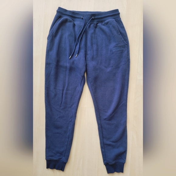 Men's HURLEY Navy Blue Elastic Drawstring Waist Gym Sweatpants Joggers Medium - Picture 3 of 6
